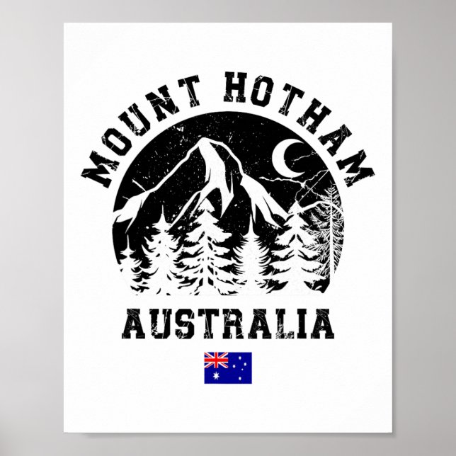 Mount Hotham Viktorianisch Alpen Australien Skigeb Poster (Vorne)
