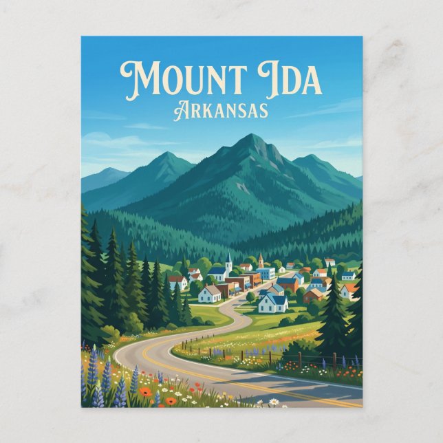 Mount Ida USA wird zu Postkarte (Vorderseite)