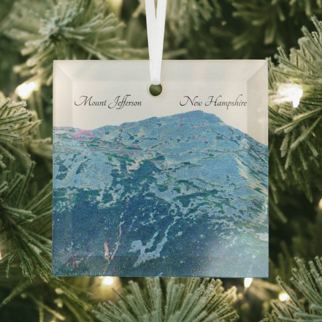 Mount Jefferson Glass Ornament Aus Glas (Insitu)