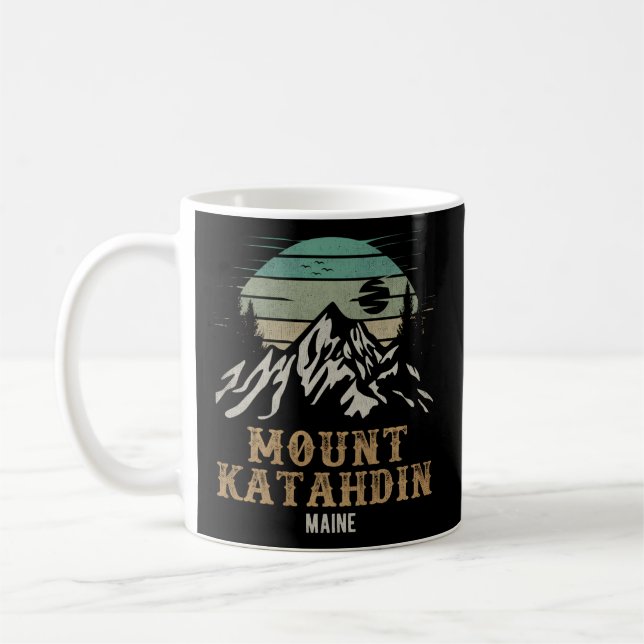 Mount Katahdin Nationalpark Merchandise Wandern Kaffeetasse (Links)