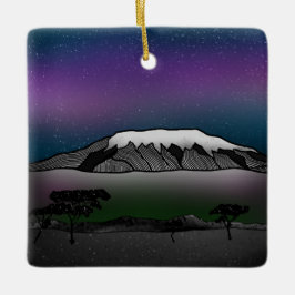Mount Kilimanjaro Illustration Keramikornament