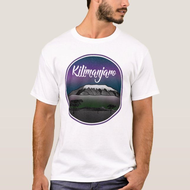 Mount Kilimanjaro Landschaft T-Shirt (Vorderseite)