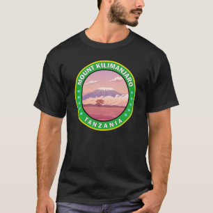 Mount Kilimanjaro Tansania Africa Circle Abzeichen T-Shirt