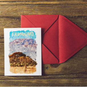Mount Kilimanjaro Tansania Afrika Reisen Postkarte
