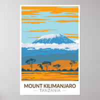 Mount Kilimanjaro Tansania Afrika Vintag