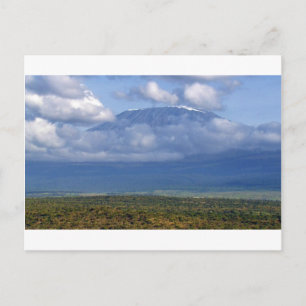 Mount Kilimanjaro Tansania Sehenswürdigkeit Landsc Postkarte