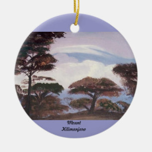 Mount Kilimanjaro-Verzierung Keramikornament