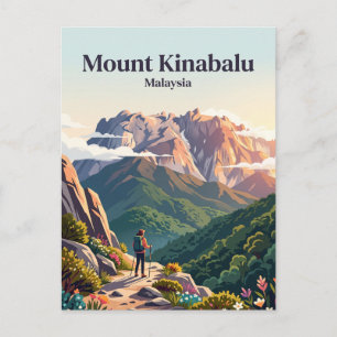 Mount Kinabalu Malaysia Postkarte