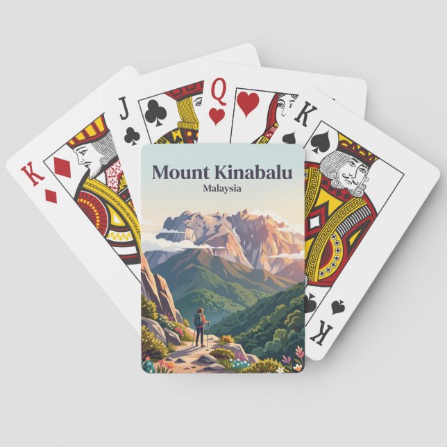 Mount Kinabalu Malaysia Spielkarten (Rückseite)