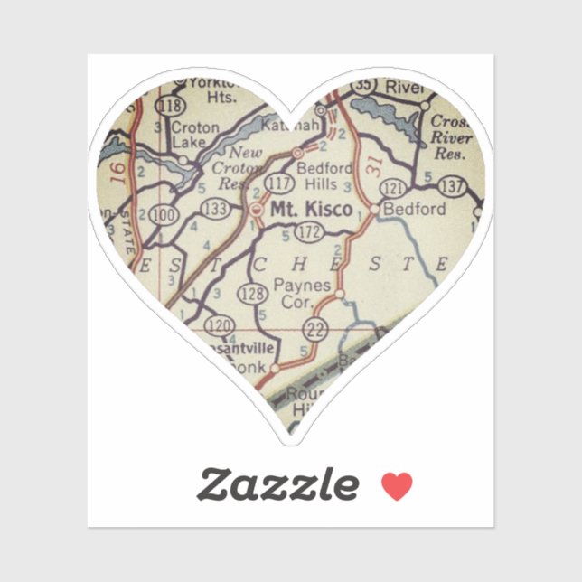 Mount Kisco NY Aufkleber (Blatt)