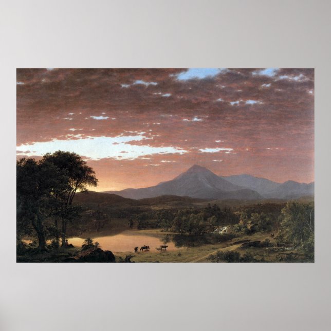 Mount Ktaadn (Katahdin) von Frederic Edwin Church Poster (Vorne)