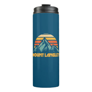 Mount Langley California Retro Turquoise Thermosbecher