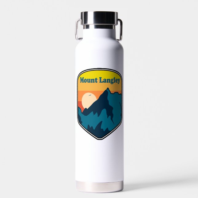 Mount Langley California Sunrise Trinkflasche (Vorne)