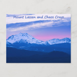 Mount Lassen und Chaos Crags Postkarte