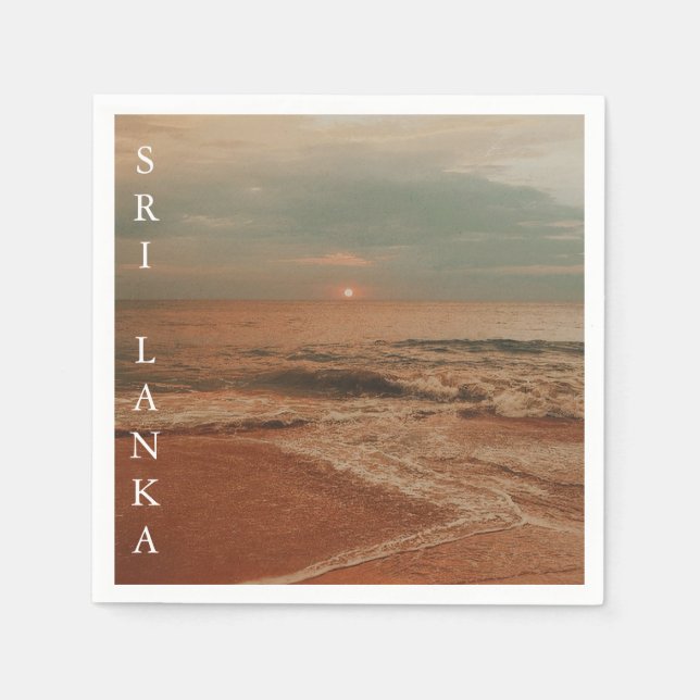 Mount Lavinia Beach - Colombo - Sri Lanka Serviette (Vorderseite)