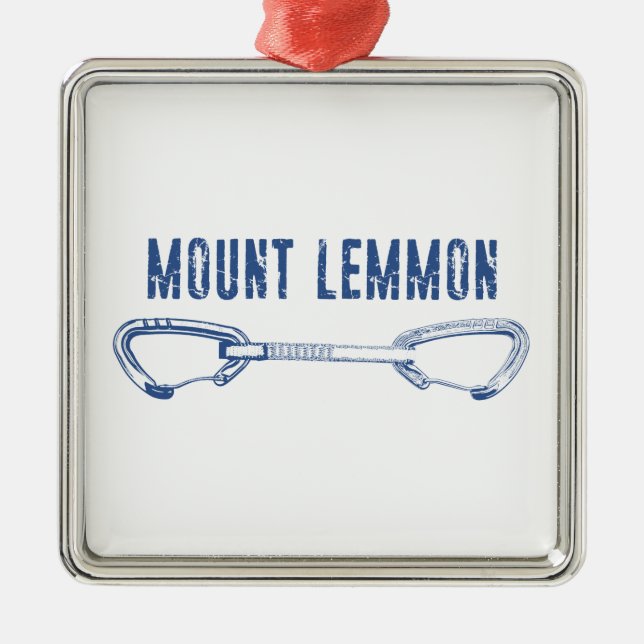 Mount Lemmon Climbing Quickziehung Ornament Aus Metall (Vorne)
