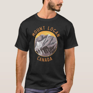 Mount Logan Canada Distressed Circle T-Shirt