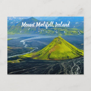 Mount Mælifell Island stilisiert Postkarte