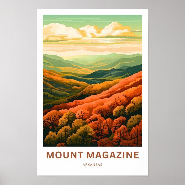 Mount Magazine Arkansas Travel Print Poster (Vorne)