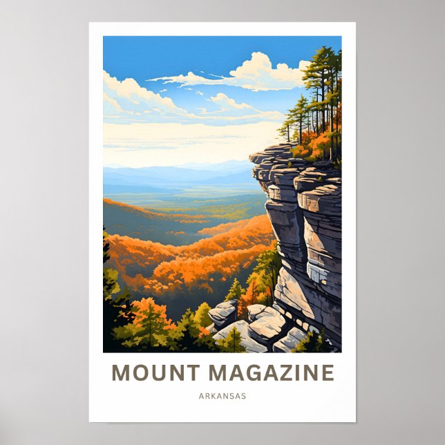 Mount Magazine Arkansas Travel Print Poster (Vorne)
