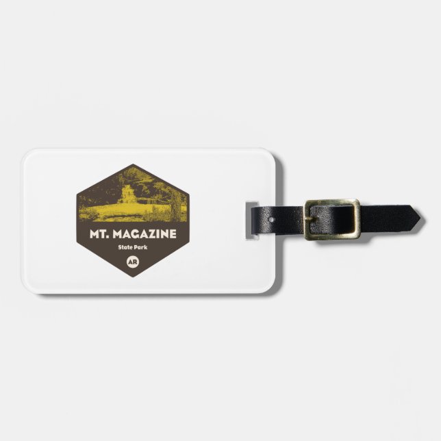 Mount Magazine Staat Park Arkansas Gepäckanhänger (Vorderseite horizontal)