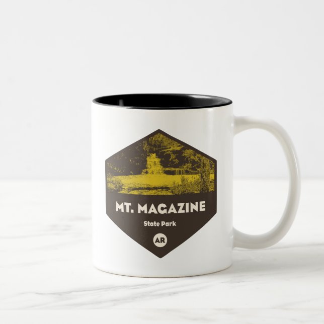 Mount Magazine Staat Park Arkansas Zweifarbige Tasse (Rechts)