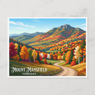 Mount Mansfield Stowe Vermont Postkarte