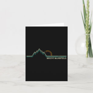 Mount Mansfield Vermont Snowboarden Skiort Karte