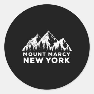 Mount Marcy New York Klettern und Wandern Berg Runder Aufkleber