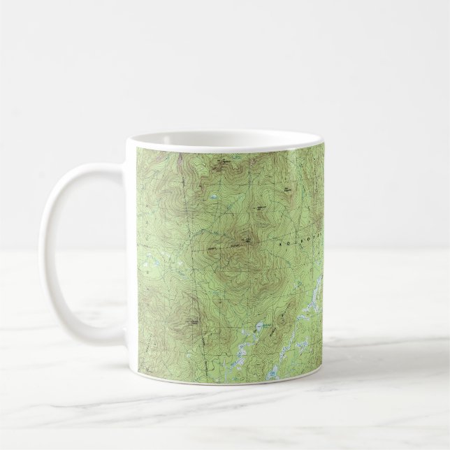 Mount Marcy Topographische Karte - Adirondack Park Kaffeetasse (Links)