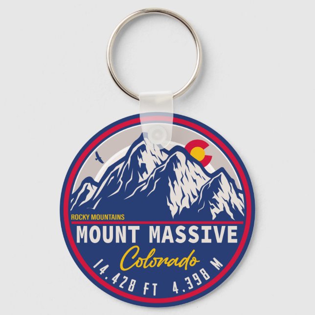 Mount Massive Colorado - 14er-Wanderung Schlüsselanhänger (Vorderseite)