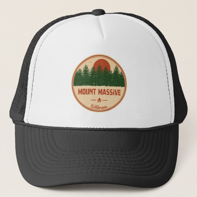 Mount Massive Wilderness Colorado Truckerkappe (Vorderseite)