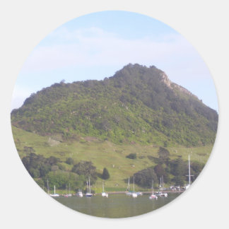 Mount Maunganui, Mauao, Neuseeland Aotearoa Runder Aufkleber