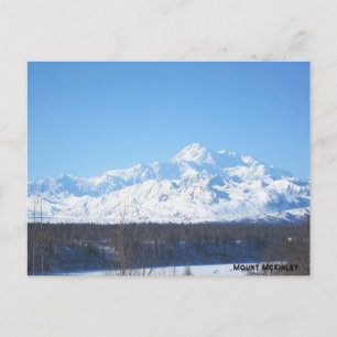 Mount Mc Kinley, Alaska Feiertagspostkarte
