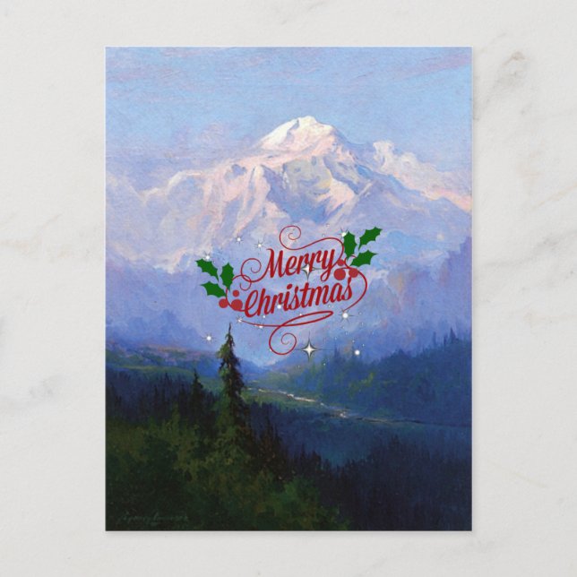 Mount McKinley, Alaska - Frohe Weihnachten (Vorderseite)