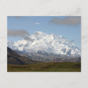 Mount Mckinley im Nationalpark Denali, Alaska Postkarte