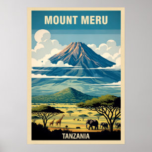 Mount Meru Tansania V01 Poster