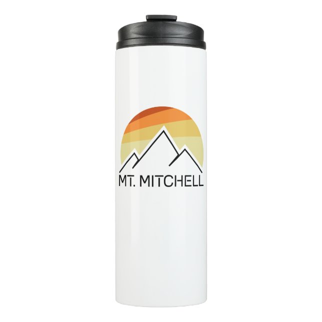 Mount Mitchell Retro Thermosbecher (Vorderseite)