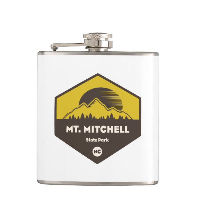 Mount Mitchell Staat Park Flachmann (Vorderseite)