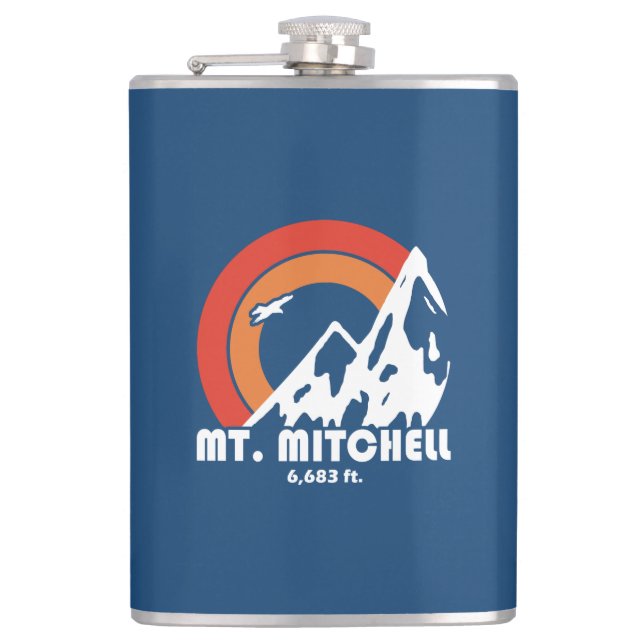 Mount Mitchell Sun Eagle Flachmann (Vorderseite)