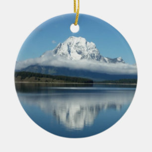 Mount Moran Reflection auf Grand Teton Keramikornament