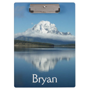 Mount Moran Spiegelung am Grand Teton Klemmbrett
