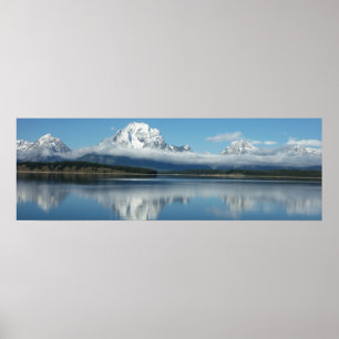 Mount Moran Spiegelung am Grand Teton Poster