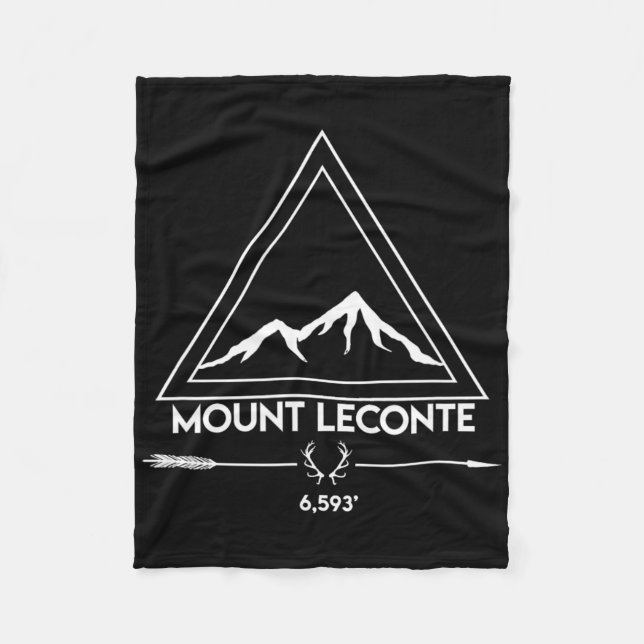 Mount Mt Leconte Smoky Mountains Tennessee Hiking  Fleecedecke (Vorderseite)