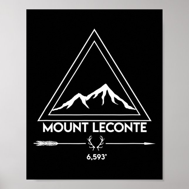 Mount Mt Leconte Smoky Mountains Tennessee Hiking  Poster (Vorne)