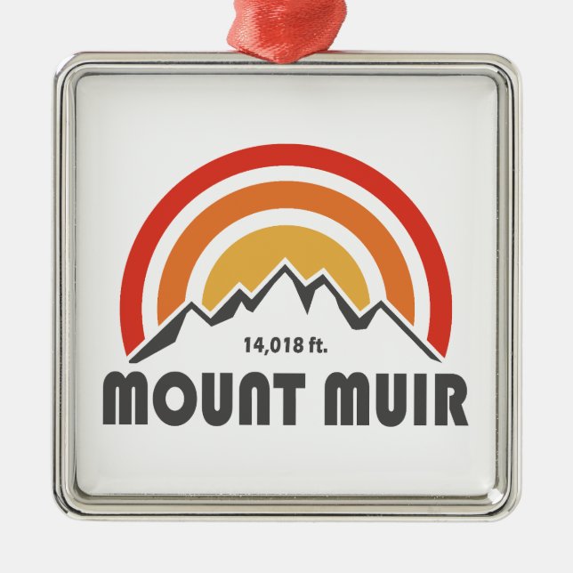 Mount Muir California Ornament Aus Metall (Vorne)