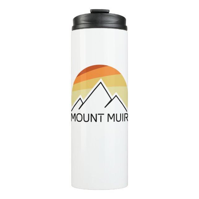 Mount Muir California Retro Thermosbecher (Vorderseite)