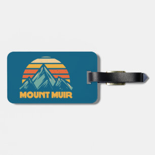 Mount Muir California Retro Türkis Gepäckanhänger