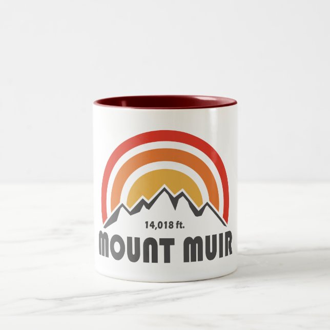 Mount Muir California Zweifarbige Tasse (Mittel)