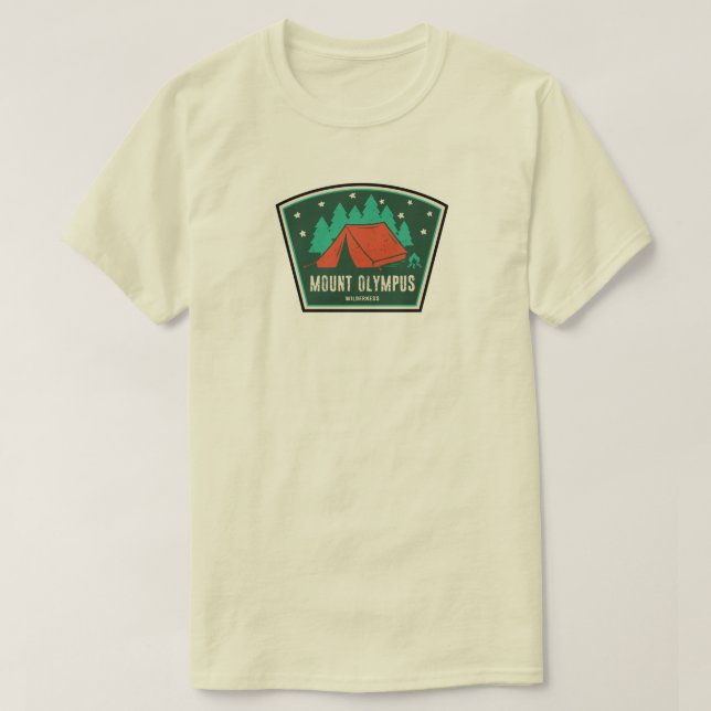Mount Olympus Wilderness Utah Camping T-Shirt (Design vorne)